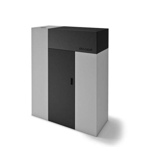 Wasserdichter Pelletskessel mit Umluft - EVACALOR Futura 18,5 kW