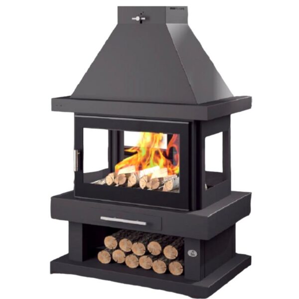 4-seitiger Kaminofen – FIREMATIC Kingston 10 bis 13 kW