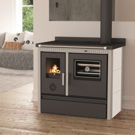 MODERNA Cooky Luxe Weißer Holzofen 11 kW (max. 13,8 kW)