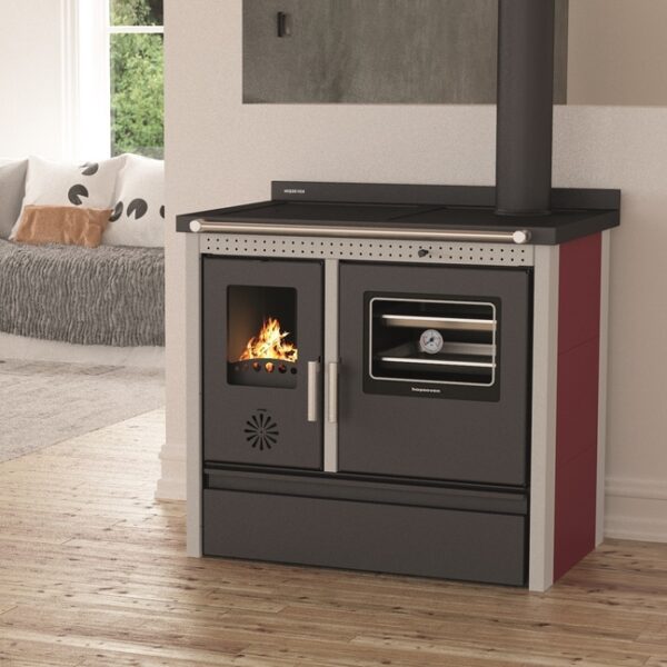 MODERNA Cooky Luxe Red Holzofen 11 kW (max. 13,8 kW)