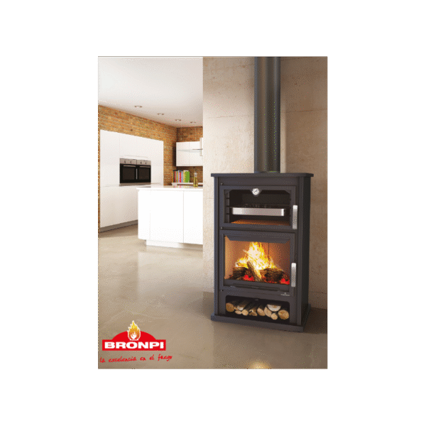 Holzofen mit Backofen - BRONPI Suiza 14 kW
