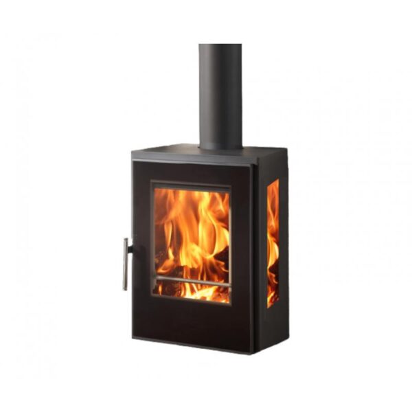 Hängender Holzofen mit direktem Lufteinlass – PANADERO Inca Wall 8 kW