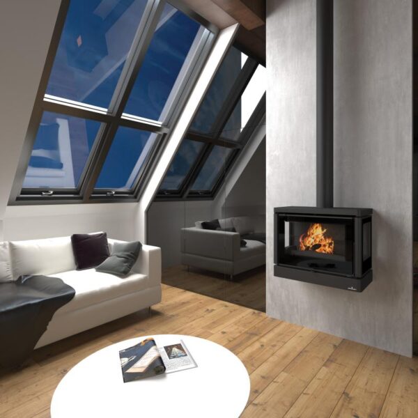 Leiser belüfteter Holzofen - BRONPI Versailles - C 10 kW