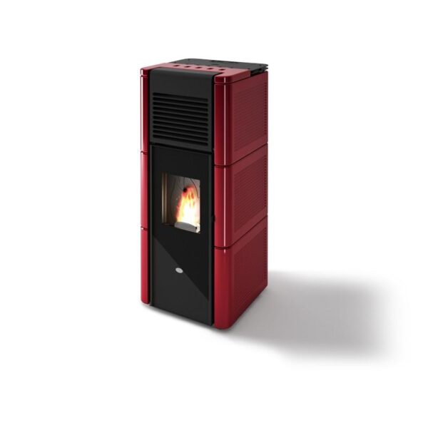 Belüfteter kanalisierbarer Pelletofen aus Keramik - EVACALOR Zoé 15 kW