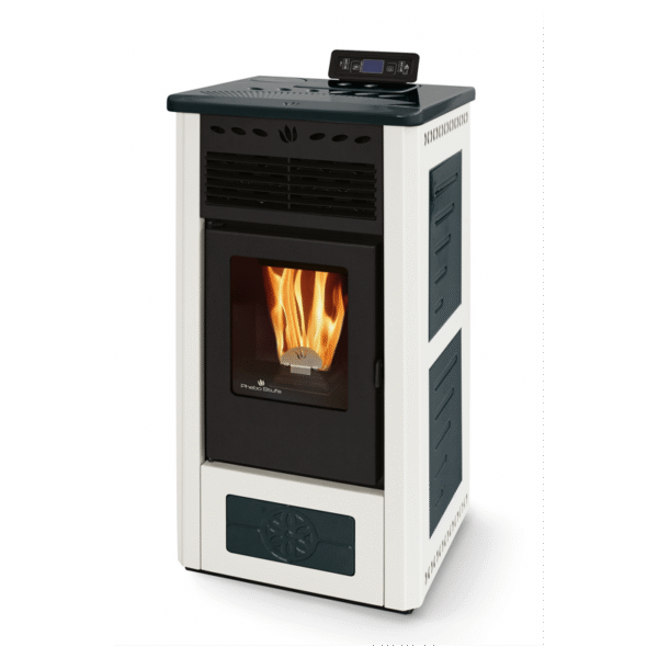 Belüfteter Keramik-Pelletofen - ORIGINAL PHEBO Gea Bicolore 10 kW