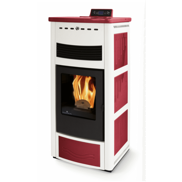 Belüfteter Keramik-Pelletofen – ORIGINAL PHEBO Maia Maxi Bicolor 14 kW