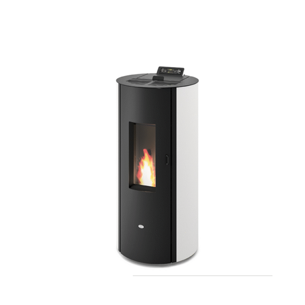 Wasserdichter rund belüfteter Pelletofen - EVACALOR Manola 9 kW
