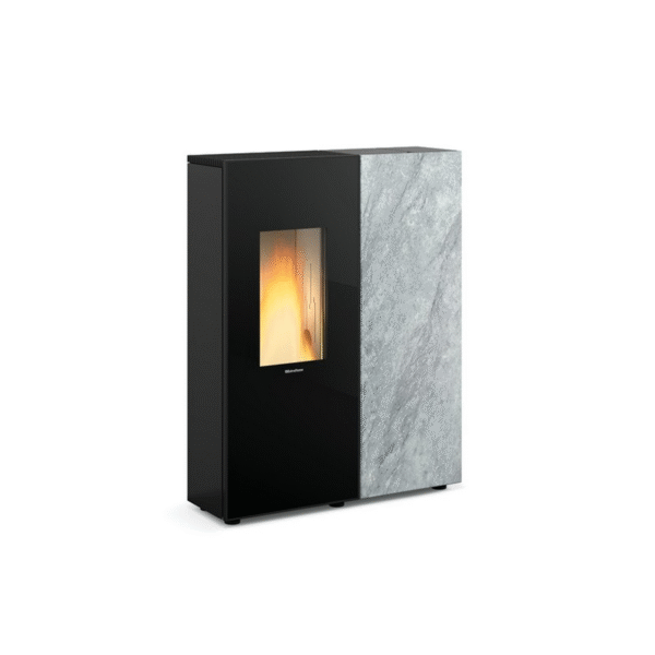 Extraflacher, kanalisierbarer, wasserdichter, belüfteter Pelletofen – EXTRAFLAME Sharon Plus Pierre 11 kW