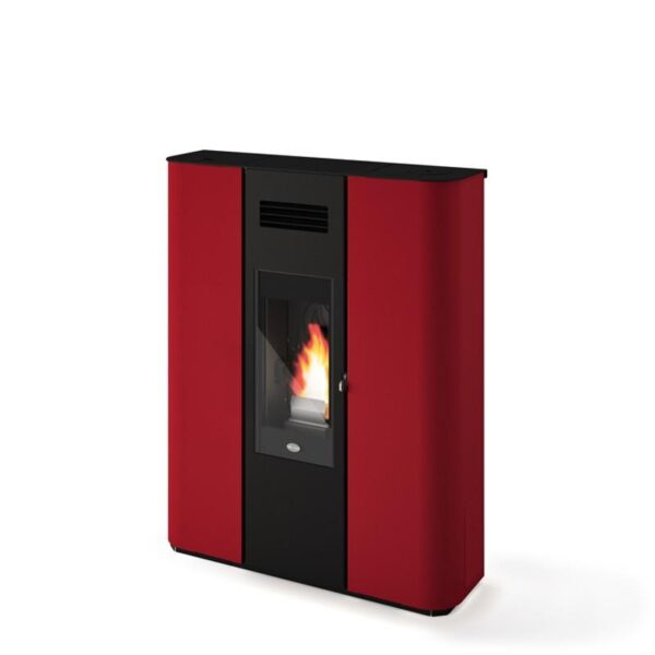 Extra flacher kanalisierbarer belüfteter Pelletofen - EVA CALOR Rebecca New 9.5 kW