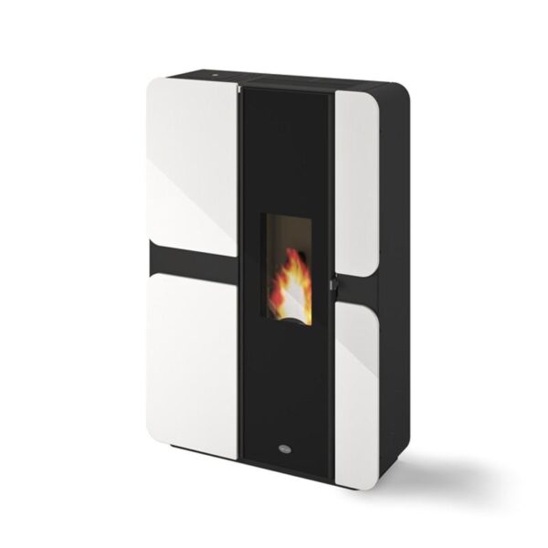 Extra flacher belüfteter Pelletofen - EVACALOR Kendra 7,5 kw
